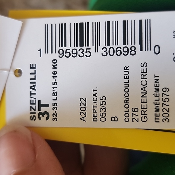 PJ Place Luckiest Kid Shamrock Green Pjs NWT Size 3T - Picture 8 of 8